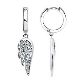 Серьги SOKOLOV - Серебро 925, Фианит (арт. 94026614)