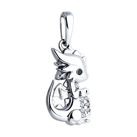 Подвеска SOKOLOV - Серебро 925, Фианит (арт. 94033198)