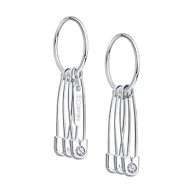 Серьги SOKOLOV - Серебро 925, Фианит (арт. 94024782)