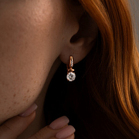Серьги SOKOLOV - Серебро 925, Фианит (арт. 93020880)