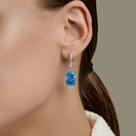 Серьги SOKOLOV - Серебро 925, Фианит (арт. 94027348)