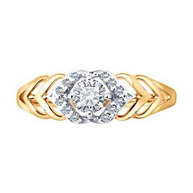 Кольцо SOKOLOV - Серебро 925, Фианит (арт. 93011177)