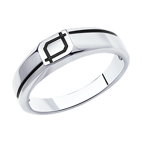 Кольцо Diamant - Серебро 925, Эмаль (арт. 94-112-00717-1)