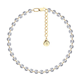 Браслет SOKOLOV - Серебро 925, Фианит (арт. 93050147)