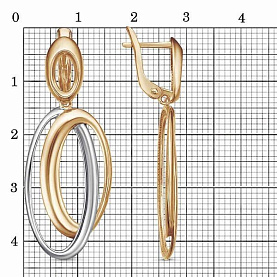 Серьги Красная пресня - Серебро 925 (арт. 33013667Д)