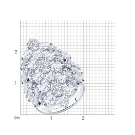Кольцо SOKOLOV - Серебро 925, Фианит (арт. 94014440)