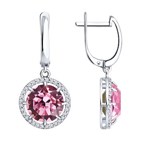 Серьги Diamant - Серебро 925, Кристалл (арт. 94-121-00513-1)