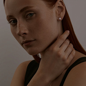 Серьги SOKOLOV - Серебро 925, Аметист, Фианит (арт. 92022386)