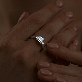 Кольцо SOKOLOV - Серебро 925, Фианит (арт. 94013715)