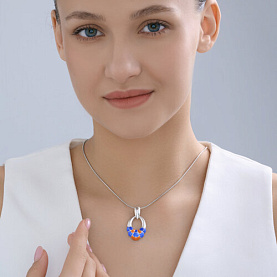 Подвеска Diamant - Серебро 925, Эмаль (арт. 94-130-00031-1)