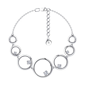 Браслет SOKOLOV - Серебро 925, Фианит (арт. 94050566)