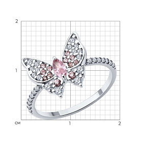 Кольцо SOKOLOV - Серебро 925, Фианит (арт. 94014244)