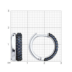 Серьги SOKOLOV - Серебро 925, Фианит (арт. 94027558)