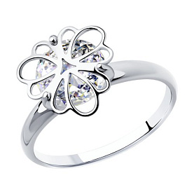 Кольцо SOKOLOV - Серебро 925, Фианит (арт. 94012987)