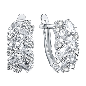 Серьги Talant - Серебро 925, Фианит (арт. 10-72-0001-17497)