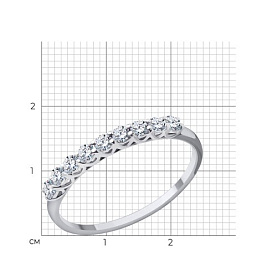 Кольцо Diamant - Золото 585, Фианит (арт. 52-110-01914-1)