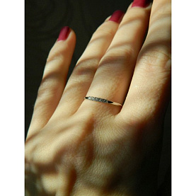 Кольцо Галатея - Серебро 925, Фианит (арт. 2868.1)