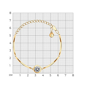 Браслет SOKOLOV - Серебро 925, Фианит (арт. 93050045)