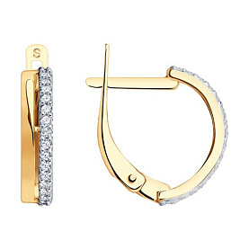 Серьги SOKOLOV - Золото 375, Фианит (арт. 027125-4)