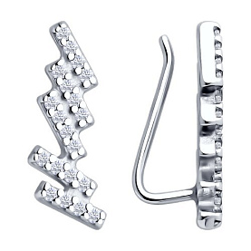Серьги SOKOLOV - Серебро 925, Фианит (арт. 94026714)
