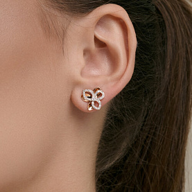 Серьги SOKOLOV - Золото 585, Фианит (арт. 0200924)