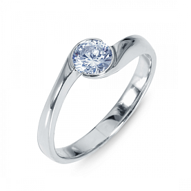 Кольцо Platinum Lab. - Платина 950, Бриллиант (арт. ПК-091-04)