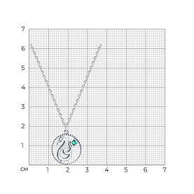 Колье SOKOLOV - Серебро 925, Фианит (арт. 94070946)