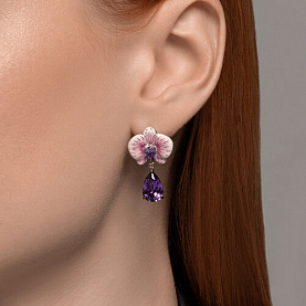 Серьги SOKOLOV - Серебро 925, Синтетический ситалл , Эмаль (арт. 92022981)