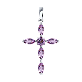 Подвеска SOKOLOV - Серебро 925, Аметист (арт. 92030509)