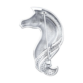 Брошь Diamant - Серебро 925, Фианит, Эмаль (арт. 94-140-00039-1)