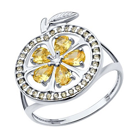 Кольцо SOKOLOV - Серебро 925, Фианит (арт. 94014213)