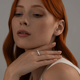 Кольцо SOKOLOV - Серебро 925, Фианит (арт. 94013643)