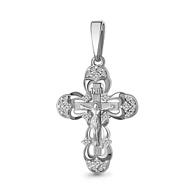 Подвеска Аквамарин - Серебро 925, Фианит (арт. 22306А.5)