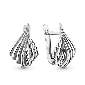 Серьги Аквамарин - Серебро 925 (арт. 33756.5)