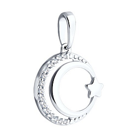 Подвеска SOKOLOV - Серебро 925, Фианит (арт. 94033024)