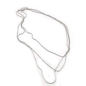Колье Фиделис - Серебро 925 (арт. XGI01649-Rd)