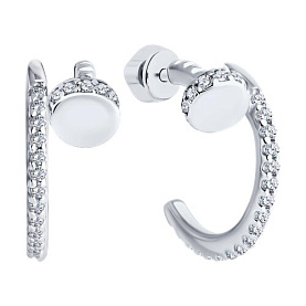 Серьги Diamant - Серебро 925, Фианит (арт. 94-122-02048-1)