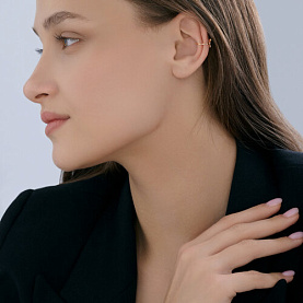 Серьга SOKOLOV - Золото 585, Фианит (арт. 170076)