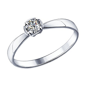 Кольцо SOKOLOV - Серебро 925, Фианит (арт. 94013647)