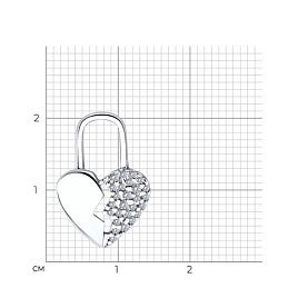 Подвеска SOKOLOV - Серебро 925, Фианит (арт. 94033121)