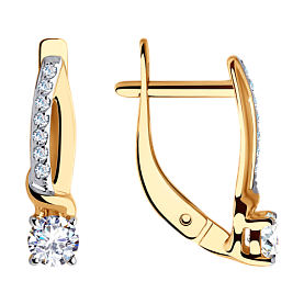 Серьги SOKOLOV - Золото 375, Фианит (арт. 028197-4)