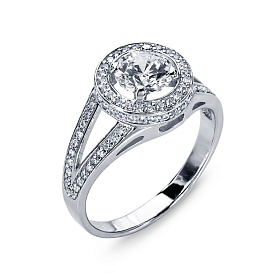 Кольцо Platinum Lab. - Платина 950, Бриллиант (арт. ПК-034-01)