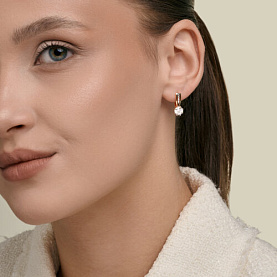 Серьги SOKOLOV - Золото 585, Фианит (арт. 0200989)