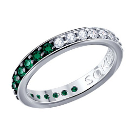 Кольцо SOKOLOV - Серебро 925, Фианит (арт. 94015014)