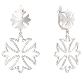 Серьги ООО "ЮК "Арина" - Серебро 925 (арт. 1051182-00000)