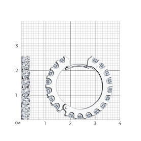 Серьги SOKOLOV - Серебро 925, Фианит (арт. 94025331)