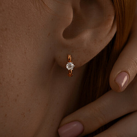 Серьги SOKOLOV - Серебро 925, Фианит (арт. 93022389)