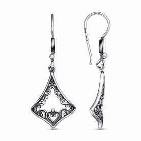 Серьги Красная пресня - Серебро 925 (арт. 33016784)