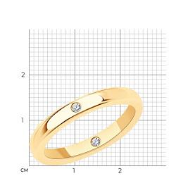 Кольцо Diamant - Серебро 925, Фианит (арт. 93-110-02028-2)