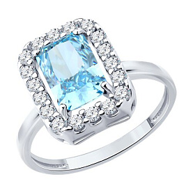 Кольцо SOKOLOV - Серебро 925, Фианит (арт. 94014735)